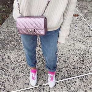 golden goose pink fur